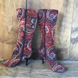 Diba Shoes - DIBA Velvet Tapestry Boots Diba Shoes - DIBA Velvet Tapestry Boots